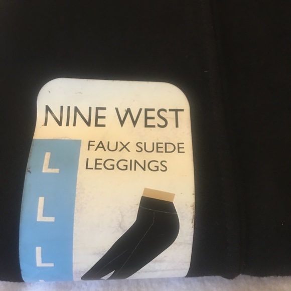 NWT Nine West thick comfy black leggings Size L - Picture 10 of 11